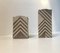 Danish Geometric Stoneware Vases by Sten Børsting, 1990s, Set of 2 5