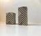 Danish Geometric Stoneware Vases by Sten Børsting, 1990s, Set of 2, Image 2