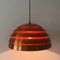 Copper Beehive Pendant Lamp by Hans-Agne Jakobsson, 1960s 2