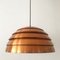 Copper Beehive Pendant Lamp by Hans-Agne Jakobsson, 1960s 1