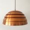 Copper Beehive Pendant Lamp by Hans-Agne Jakobsson, 1960s 7