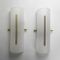 Vintage Column Wall Lights in White Acrylic Glass, 1960s, Set of 2 1