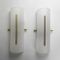 Vintage Column Wall Lights in White Acrylic Glass, 1960s, Set of 2, Image 1