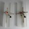 Vintage Column Wall Lights in White Acrylic Glass, 1960s, Set of 2 10
