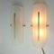 Vintage Column Wall Lights in White Acrylic Glass, 1960s, Set of 2 9