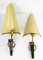 Vintage French Perforated Metal Lunel Sconces, 1950s, Set of 2 9