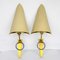 Vintage French Perforated Metal Lunel Sconces, 1950s, Set of 2 1