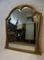 Vintage Mahogany Bat Mantel Mirror in Gold 9