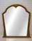 Vintage Mahogany Bat Mantel Mirror in Gold, Image 1