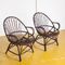 Fauteuils en Rotin, France, 1970s, Set de 2 2