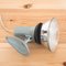 Vintage Industrial Spanish Gray Lacquered Metal Wall Light 3