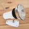 Vintage Industrial White Lacquered Metal Wall Light, 1970s 1