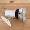 Vintage Industrial White Lacquered Metal Wall Light, 1970s 3