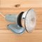 Vintage Industrial Gray Lacquered Metal Wall Light, 1970s, Image 1