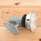 Vintage Industrial Gray Lacquered Metal Wall Light, 1970s 3