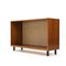 Walnut Cabinet with Jute-Based Back Wall, 1960s 4