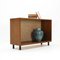 Walnut Cabinet with Jute-Based Back Wall, 1960s 8