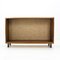 Walnut Cabinet with Jute-Based Back Wall, 1960s 1