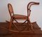 Rocking Chair pour Enfant en Bois Courbé et Rotin, 1930s 2