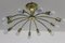 Lámpara de araña Sun de Rupert Nikoll, años 50, Imagen 1