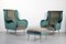 French Modernist Armchairs & Ottoman, 1950s, Image 14