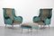French Modernist Armchairs & Ottoman, 1950s 2