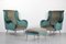 French Modernist Armchairs & Ottoman, 1950s, Image 2