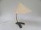Lámpara de mesa austriaca de latón, años 50, Imagen 3