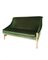 Schwedisches Zwei-Sitzer Sofa aus grünem Samt, 1950er 2