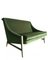 Swedish 2-Seater Sofa in Green Velvet, 1950s 1