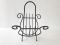 Mid-Century French Steel Lyre-Shaped Magazine Holder, 1950s, Image 5