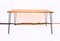 Mesa de comedor de teca con patas de acero, años 60, Imagen 1