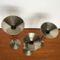 Art Deco German Steel Candle Holders, 1930s, Set of 3, Image 4