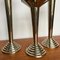 Art Deco German Steel Candle Holders, 1930s, Set of 3 6
