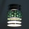 Vintage Green & Chromed Metal Pendant Lamp, Image 6