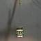 Vintage Green & Chromed Metal Pendant Lamp 7