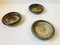 Stoneware Bowls or Ashtrays by Carl Halier for Royal Copenhagen, 1950s, Set of 3 9