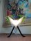 Lámpara de mesa italiana de vidrio acrílico, años 70, Imagen 4