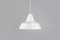 Lámpara colgante industrial esmaltada de Louis Poulsen, 1965, Imagen 1