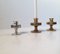 Mid-Century Danish Taper Candle Holders from E.J. Design, Set of 3 3