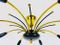 Lámpara de araña Sputnik Mid-Century de latón con ocho brazos, Imagen 2