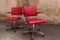 Red Salon Armchairs, 1980s, Set of 2, Image 8