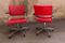 Red Salon Armchairs, 1980s, Set of 2, Image 4