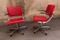 Red Salon Armchairs, 1980s, Set of 2 14