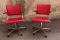 Red Salon Armchairs, 1980s, Set of 2 9