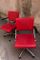 Red Salon Armchairs, 1980s, Set of 2 2