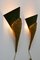 Large Bronze Nefertiti Sconces by Chrystiane Charles for Maison Charles, 1980s, Set of 2 13