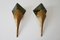 Large Bronze Nefertiti Sconces by Chrystiane Charles for Maison Charles, 1980s, Set of 2 1