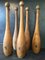 Bowlingkegel aus Holz, 1900er, 6er Set 1