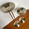 Large Art Deco Steel and Brass Candle Holders, 1930s, Set of 2 5